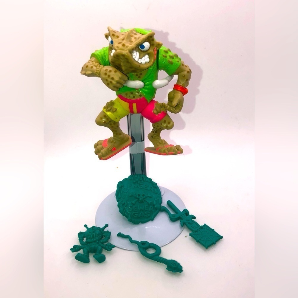 90S TMNT Napoleon Bonafrog Action Figure 100% Complete w Accesories